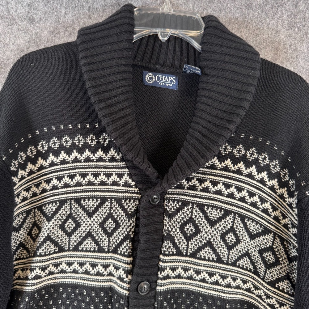 Chaps Southwest Shawl Neck Cardigan Sweater Cardigan Mens XL Aztec Lodge
